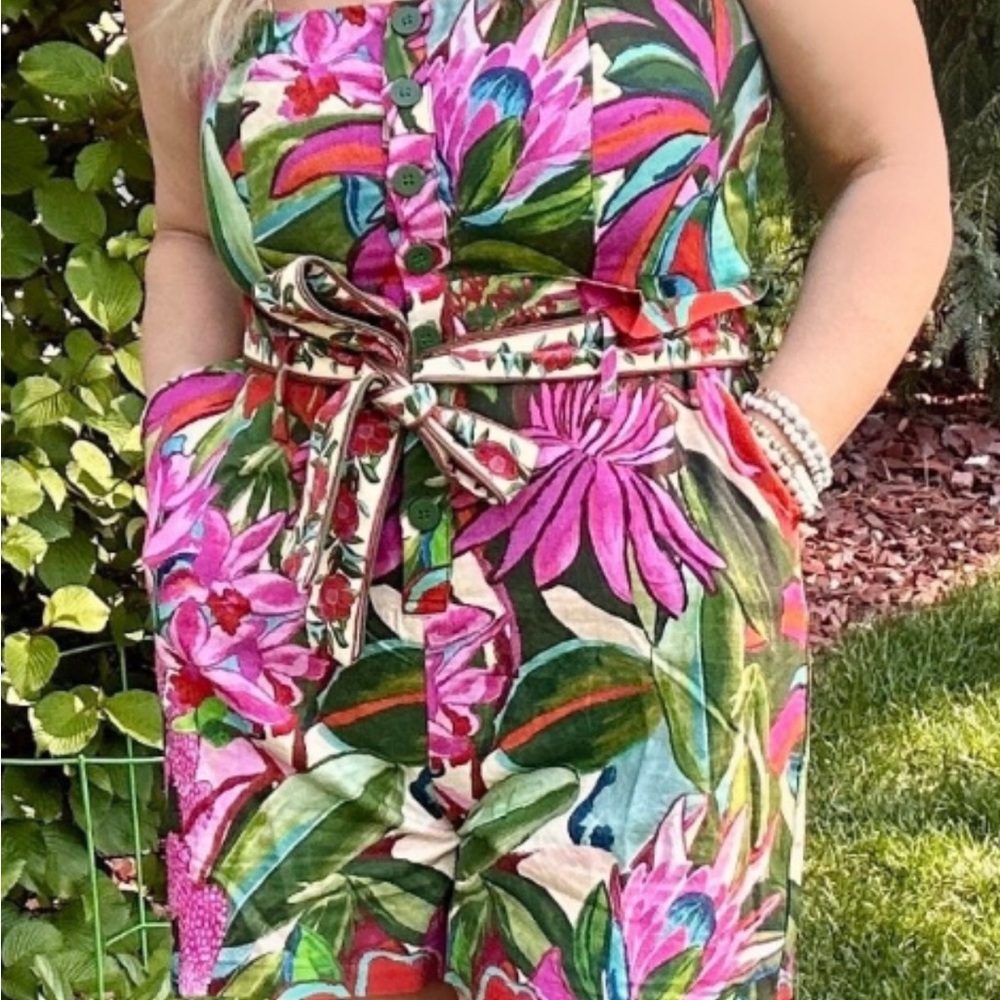 FARM Rio Vibrant Floral Jumpsuit M